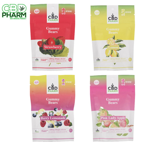 CBD PHARM DELTA 10 GUMMIES 1000MG 20CT/BAG